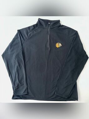 Levelwear Chicago Blackhawks Quarter Zip Pullover Performance Jacket